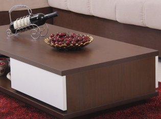 實木茶幾用什么木材好，實木板式茶幾圖片